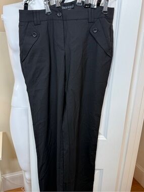 Theory DONY Tailor Black Wool Stretch Dress Pants Size 4 Career Office